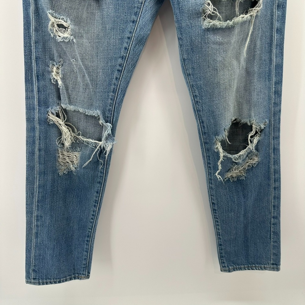 Lucky Brand Sienna Cigarette Jeans Womens 0/25 Blue Denim Distressed Skinny - Picture 2 of 11